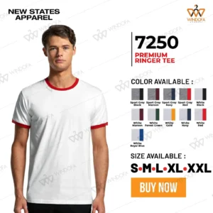 New States Apparel 7250 Premium Cotton RInger