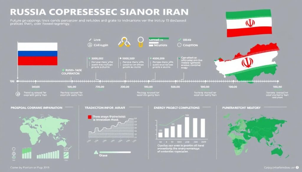 Infografis menunjukkan proyeksi perkembangan Kerjasama Rusia-Iran dalam 10 tahun ke depan Infografis menunjukkan proyeksi perkembangan Kerjasama Rusia-Iran dalam 10 tahun ke depan