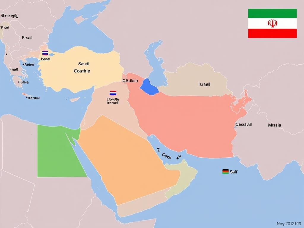 Peta menunjukkan posisi negara-negara Arab terhadap penguatan Kerjasama Rusia-Iran Peta menunjukkan posisi negara-negara Arab terhadap penguatan Kerjasama Rusia-Iran